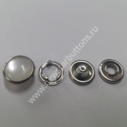 КНОПКА ТРИКОТАЖНАЯ (ЖЕМЧУЖИНА БЕЛАЯ) 9,5 ММ/1440 ШТ