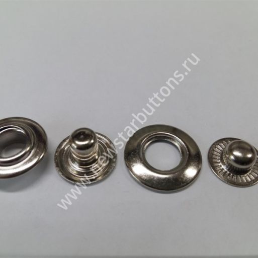 КНОПКА BETA (ЛАТУНЬ) 17ММ, ЦВЕТ НИКЕЛЬ/1000ШТ