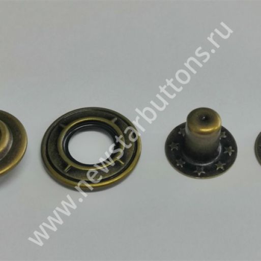 КНОПКА BETA (ЛАТУНЬ) 17ММ, ЦВЕТ АНТИК/1000ШТ