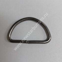 ПОЛУКОЛЬЦО 20 ММ (СТАЛЬ 2 ММ) ЦВЕТ ТЁМНЫЙ НИКЕЛЬ/1000 ШТ